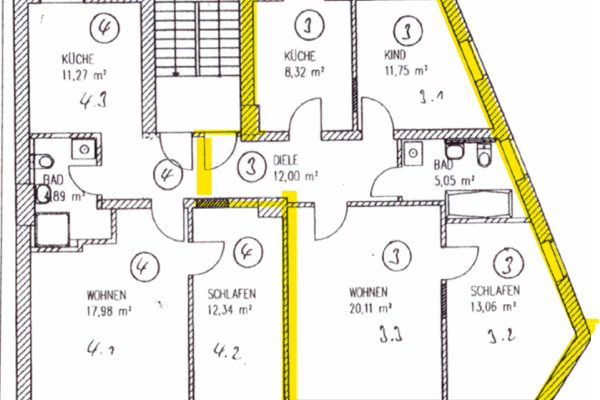 Pronájem bytu 3+1 71 m², Klosterstraße 9a, Zeitz Pronájem bytu 3+1 71 m², Klosterstraße 9a, Zeitz