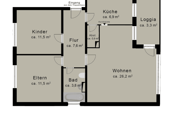 Prodej bytu 3+1 70 m², Bremen Prodej bytu 3+1 70 m², Bremen