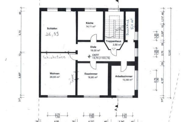 Pronájem bytu 4+1 124 m², Gewerbeschulstraße 11, Remscheid Pronájem bytu 4+1 124 m², Gewerbeschulstraße 11, Remscheid