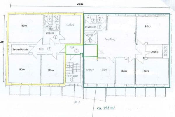 Pronájem kanceláře 154 m², Huyssenallee 78-80, Essen Pronájem kanceláře 154 m², Huyssenallee 78-80, Essen