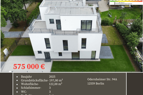 Prodej domu 122 m², pozemek 197 m², Odernheimer Straße 94 A, Berlin, Berlín Prodej domu 122 m², pozemek 197 m², Odernheimer Straße 94 A, Berlin, Berlín