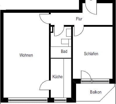 Pronájem bytu 2+1 56 m², Thiedeweg 28, Hamburg, Hamburg Pronájem bytu 2+1 56 m², Thiedeweg 28, Hamburg, Hamburg