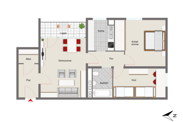 Pronájem bytu 3+1 74 m², Franz-Fackler-Straße 6, München, Bavorsko Pronájem bytu 3+1 74 m², Franz-Fackler-Straße 6, München, Bavorsko
