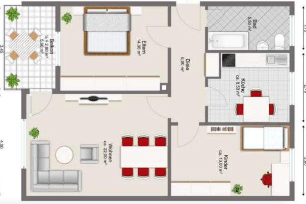 Pronájem bytu 3+1 71 m², Am Lainbach 19, Kochel am See, Bavorsko Pronájem bytu 3+1 71 m², Am Lainbach 19, Kochel am See, Bavorsko