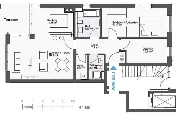 Pronájem bytu 3+1 94 m², Hamburg, Hamburg Pronájem bytu 3+1 94 m², Hamburg, Hamburg