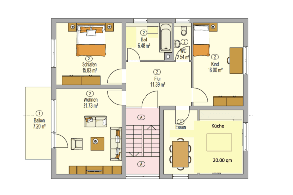 Pronájem bytu 3+1 94 m², Im Brunnenfeld 5, Karlsruhe Pronájem bytu 3+1 94 m², Im Brunnenfeld 5, Karlsruhe