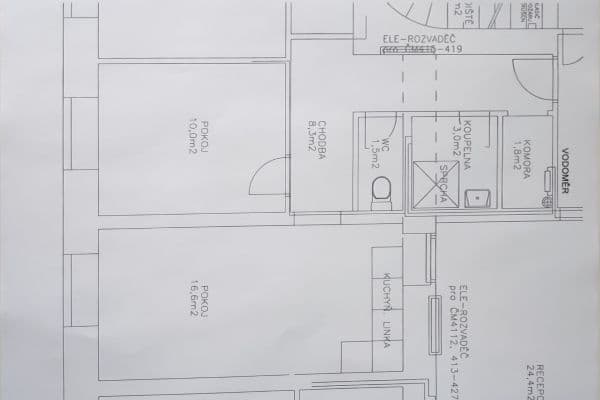 Pronájem bytu 2+kk 41 m², Rumunská, Praha Pronájem bytu 2+kk 41 m², Rumunská, Praha