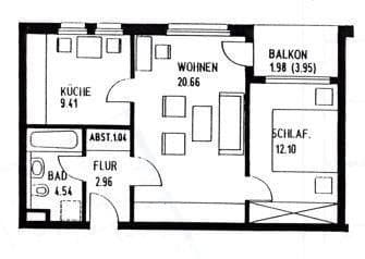Pronájem bytu 2+1 52 m², Stöckener Straße 91, Hannover, Dolní Sasko Pronájem bytu 2+1 52 m², Stöckener Straße 91, Hannover, Dolní Sasko