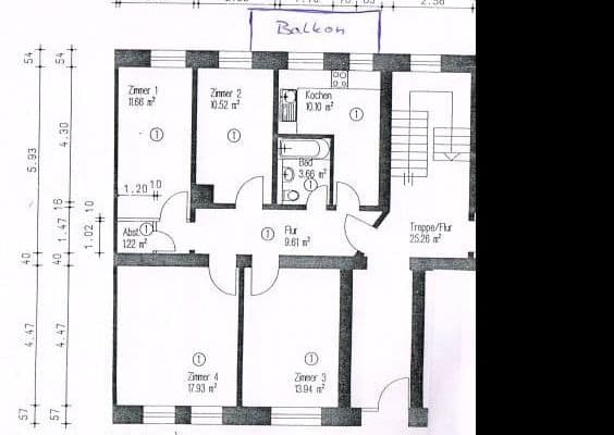 Prodej bytu 4+1 82 m², Kassel Prodej bytu 4+1 82 m², Kassel