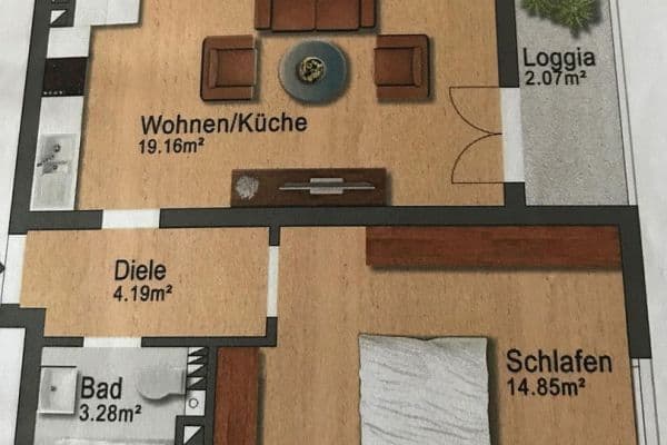 Pronájem bytu 2+1 44 m², Martin Behaim Str. 2, München, Bavorsko Pronájem bytu 2+1 44 m², Martin Behaim Str. 2, München, Bavorsko