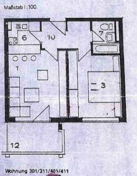 Pronájem bytu 2+1 46 m², München, Bavorsko Pronájem bytu 2+1 46 m², München, Bavorsko