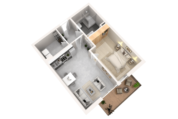 Pronájem bytu 2+kk 56 m², Nideggen Pronájem bytu 2+kk 56 m², Nideggen