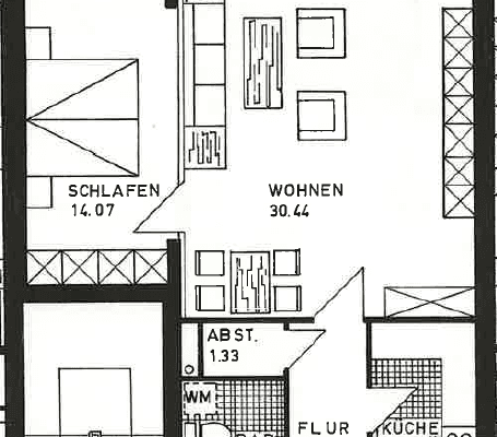 Pronájem bytu 2+1 66 m², Hannover, Dolní Sasko Pronájem bytu 2+1 66 m², Hannover, Dolní Sasko