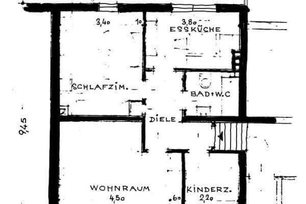 Pronájem bytu 3+1 65 m², Pferdebachstr. 78, Witten, Severní Porýní-Vestfálsko Pronájem bytu 3+1 65 m², Pferdebachstr. 78, Witten, Severní Porýní-Vestfálsko