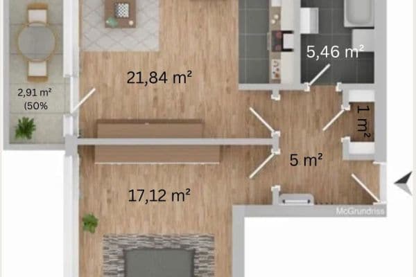Prodej bytu 2+1 53 m², Fuerstenfeldbruck, Bavorsko Prodej bytu 2+1 53 m², Fuerstenfeldbruck, Bavorsko