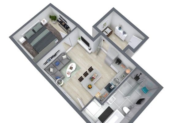 Pronájem bytu 2+1 48 m², Schafgartenweg 3, Lichtenstein OT Rödlitz Pronájem bytu 2+1 48 m², Schafgartenweg 3, Lichtenstein OT Rödlitz