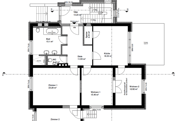 Pronájem bytu 4+1 123 m², Falkensee Pronájem bytu 4+1 123 m², Falkensee