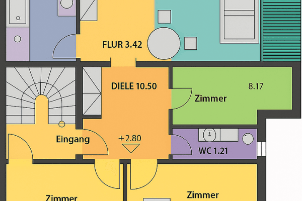 Pronájem bytu 4+1 130 m², Berghausen Pronájem bytu 4+1 130 m², Berghausen