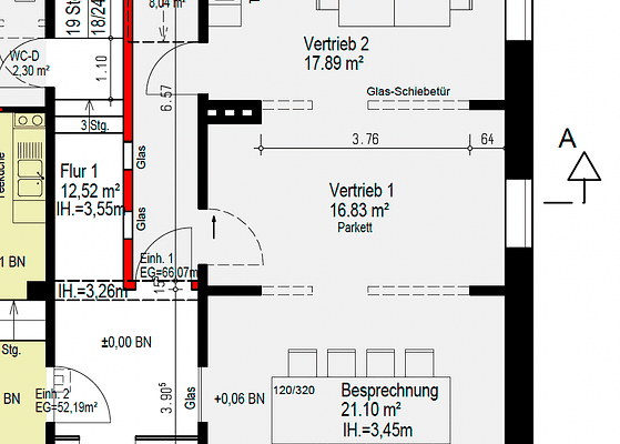 Pronájem kanceláře 60 m², Rembertring 40, Bremen Pronájem kanceláře 60 m², Rembertring 40, Bremen