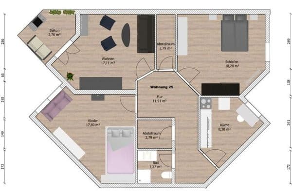 Pronájem bytu 3+1 85 m², Schöppenstedt, Dolní Sasko Pronájem bytu 3+1 85 m², Schöppenstedt, Dolní Sasko