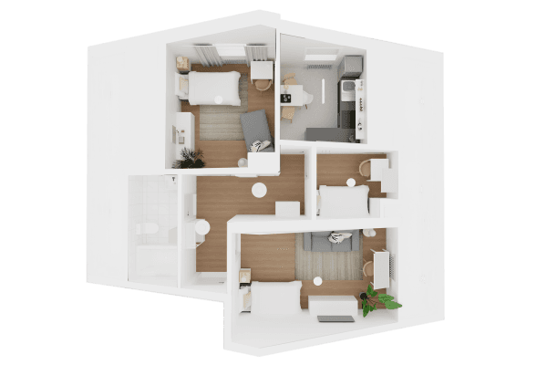 Pronájem bytu 3+1 50 m², Elbogenerstr. 7, Dachau, Bavorsko Pronájem bytu 3+1 50 m², Elbogenerstr. 7, Dachau, Bavorsko