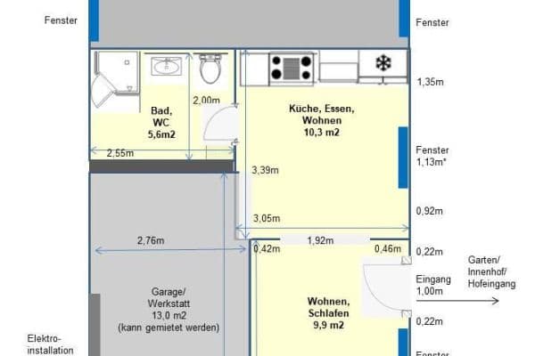 Pronájem bytu 2+1 26 m², Stuttgart-Weilimdorf, Bádensko-Württembersko Pronájem bytu 2+1 26 m², Stuttgart-Weilimdorf, Bádensko-Württembersko
