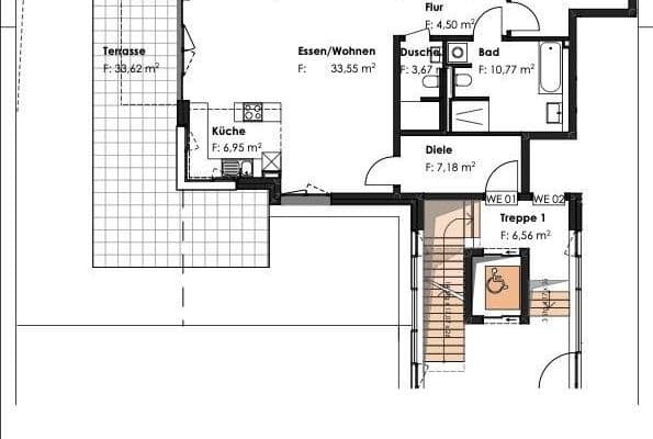 Pronájem bytu 4+1 120 m², Dorfstraße 13a, Germering, Bavorsko Pronájem bytu 4+1 120 m², Dorfstraße 13a, Germering, Bavorsko