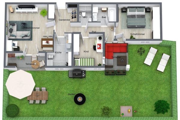 Pronájem bytu 3+1 75 m², Espenweg 5, Wilkau-Haßlau Pronájem bytu 3+1 75 m², Espenweg 5, Wilkau-Haßlau
