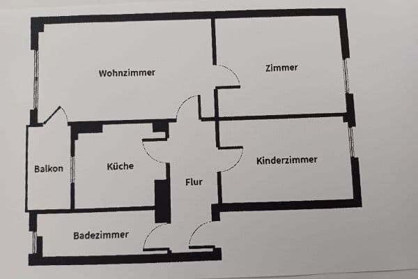 Pronájem bytu 3+1 62 m², Arenbergstr. 90, Oberhausen Pronájem bytu 3+1 62 m², Arenbergstr. 90, Oberhausen