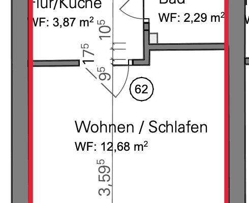 Pronájem bytu 1+1 19 m², Falkenstraße 33, München, Bavorsko Pronájem bytu 1+1 19 m², Falkenstraße 33, München, Bavorsko