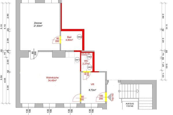 Pronájem bytu 2+1 72 m², Bräuhausgasse 8, Wien, Wien Pronájem bytu 2+1 72 m², Bräuhausgasse 8, Wien, Wien