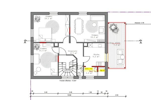 Pronájem bytu 3+kk 93 m², Herrmannstraße.28, Heilbronn, Bádensko-Württembersko Pronájem bytu 3+kk 93 m², Herrmannstraße.28, Heilbronn, Bádensko-Württembersko