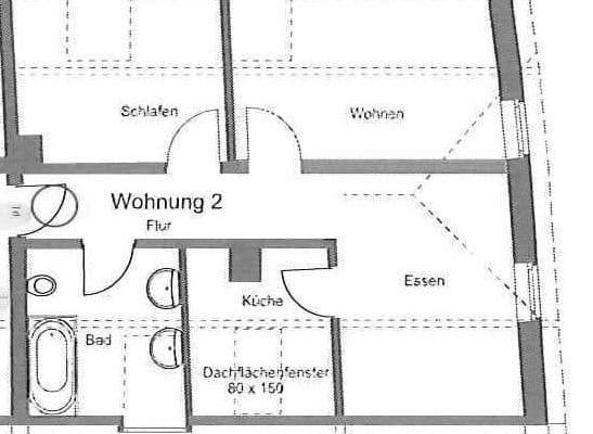 Pronájem bytu 3+1 55 m², Kübelmarkt 30, Bruchsal Pronájem bytu 3+1 55 m², Kübelmarkt 30, Bruchsal