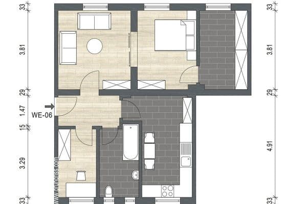 Pronájem bytu 3+kk 63 m², Werner-von-Siemesn-Str. 7, Bad Rodach Pronájem bytu 3+kk 63 m², Werner-von-Siemesn-Str. 7, Bad Rodach