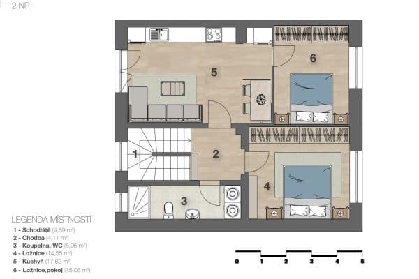 Pronájem bytu 3+kk 62 m², Sokolova, Brno Pronájem bytu 3+kk 62 m², Sokolova, Brno