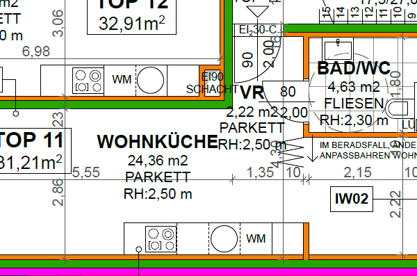Pronájem bytu 1+1 32 m², Feldkellergasse 16, Wien, Wien Pronájem bytu 1+1 32 m², Feldkellergasse 16, Wien, Wien