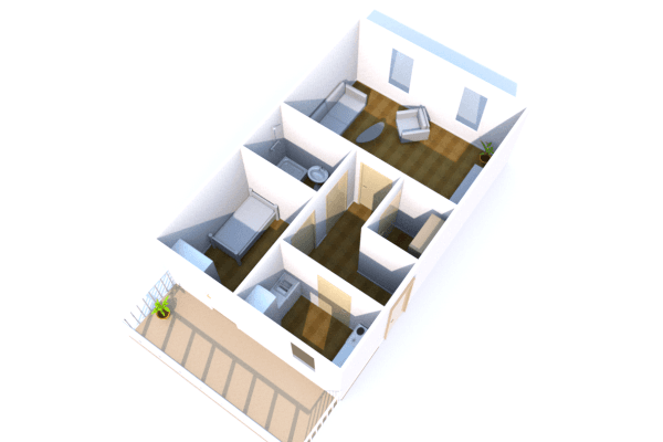 Pronájem bytu 2+1 46 m², Kellerberg 5, Limbach-Oberfrohna Pronájem bytu 2+1 46 m², Kellerberg 5, Limbach-Oberfrohna
