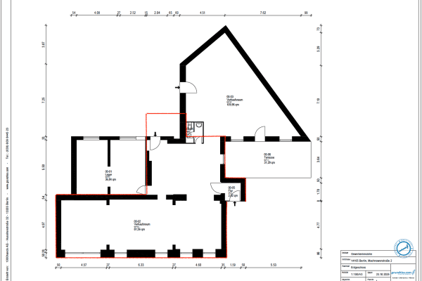 Pronájem kanceláře 131 m², Machnowerstr. 2, Berlin Pronájem kanceláře 131 m², Machnowerstr. 2, Berlin