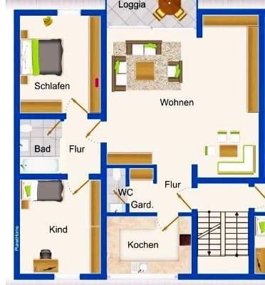 Pronájem bytu 3+1 105 m², Hugenottenallee 95-97, Neu-Isenburg Pronájem bytu 3+1 105 m², Hugenottenallee 95-97, Neu-Isenburg