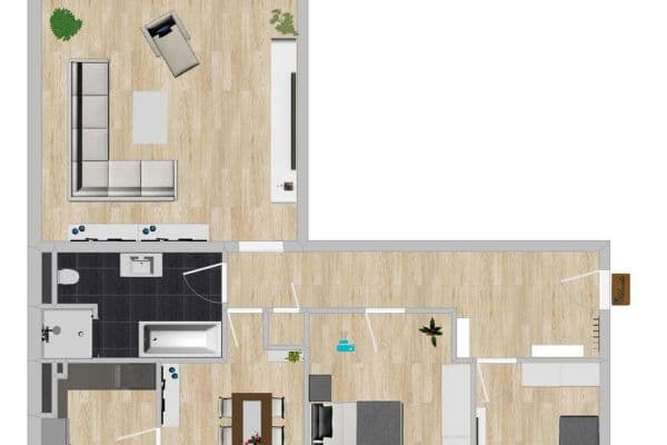 Pronájem bytu 4+1 102 m², Marl Pronájem bytu 4+1 102 m², Marl