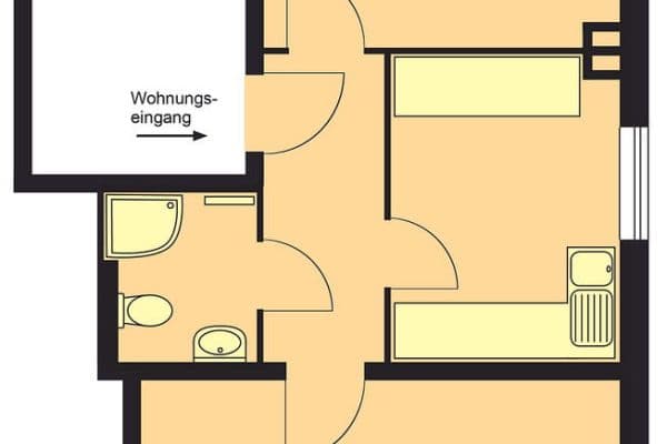 Pronájem bytu 2+1 47 m², Kiel, Šlesvicko-Holštýnsko Pronájem bytu 2+1 47 m², Kiel, Šlesvicko-Holštýnsko
