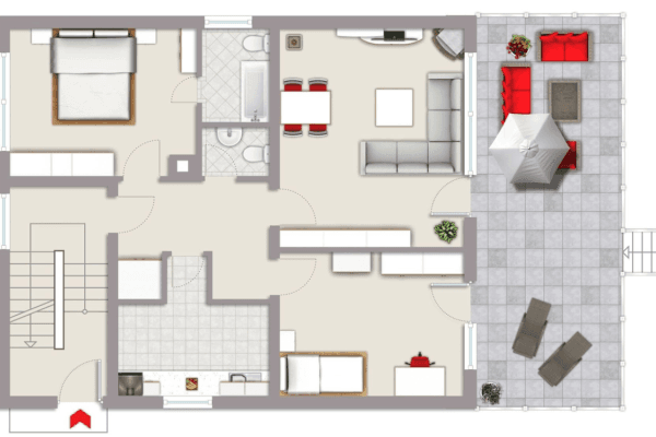 Pronájem bytu 3+kk 96 m², Essen, Ruhr, Severní Porýní-Vestfálsko Pronájem bytu 3+kk 96 m², Essen, Ruhr, Severní Porýní-Vestfálsko