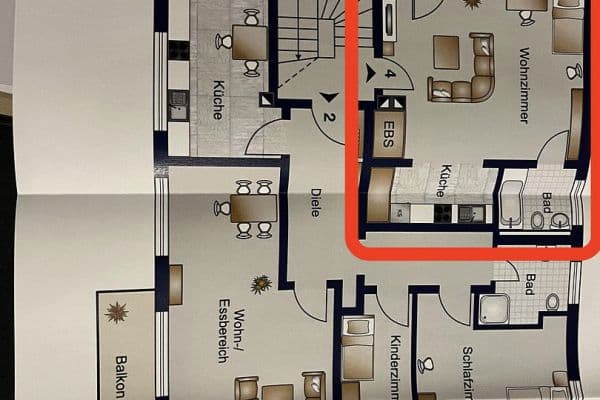 Pronájem bytu 1+1 41 m², Flörsheim Wicker Pronájem bytu 1+1 41 m², Flörsheim Wicker