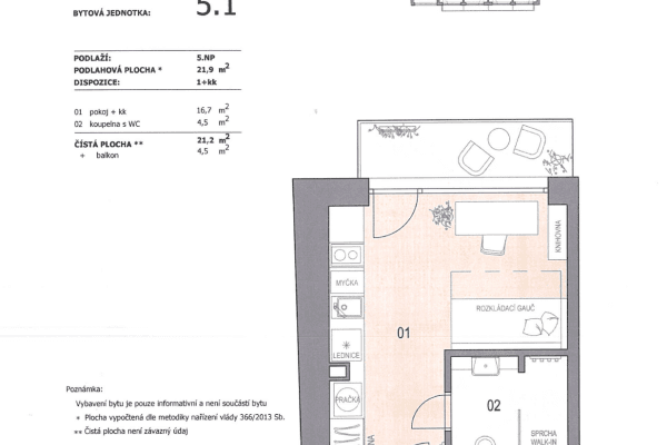 Pronájem bytu 1+1 22 m², Koliště, Brno, Jihomoravský kraj Pronájem bytu 1+1 22 m², Koliště, Brno, Jihomoravský kraj