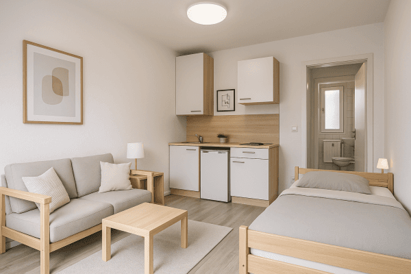 Pronájem bytu 1+1 17 m², Darmstadt Pronájem bytu 1+1 17 m², Darmstadt