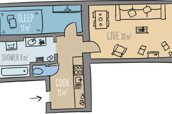 Pronájem bytu 2+1 60 m², Vereinsgasse 35, Wien, Wien Pronájem bytu 2+1 60 m², Vereinsgasse 35, Wien, Wien