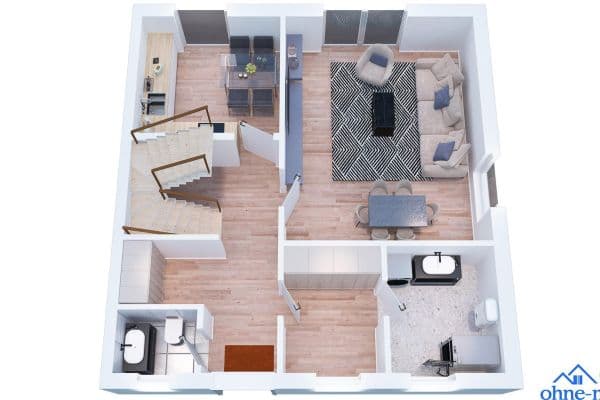 Pronájem domu 101 m², pozemek 500 m², Fichtenweg 35, Bad Fallingbostel OT Dorfmark Pronájem domu 101 m², pozemek 500 m², Fichtenweg 35, Bad Fallingbostel OT Dorfmark