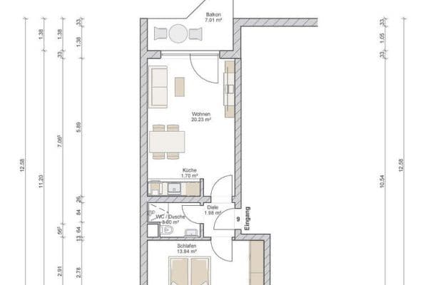 Prodej bytu 2+1 43 m², Peter-Krahe-Straße 16, Düsseldorf, Severní Porýní-Vestfálsko Prodej bytu 2+1 43 m², Peter-Krahe-Straße 16, Düsseldorf, Severní Porýní-Vestfálsko
