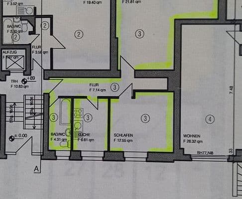 Prodej bytu 2+1 56 m², Barbarossastraße 40a, Berlin, Berlín Prodej bytu 2+1 56 m², Barbarossastraße 40a, Berlin, Berlín