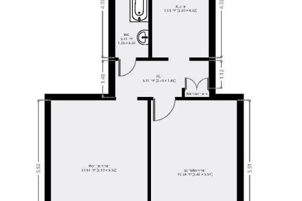 Pronájem bytu 2+1 64 m², Berlin, Berlín Pronájem bytu 2+1 64 m², Berlin, Berlín